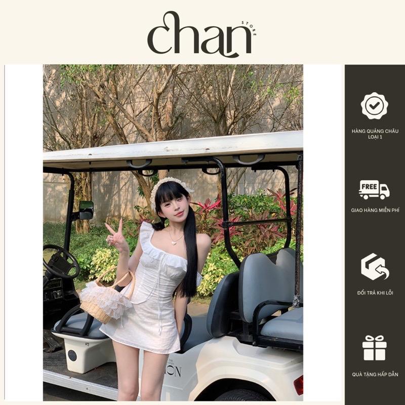 Váy ôm dáng ngắn phối bèo phong cách hàn quốc M60