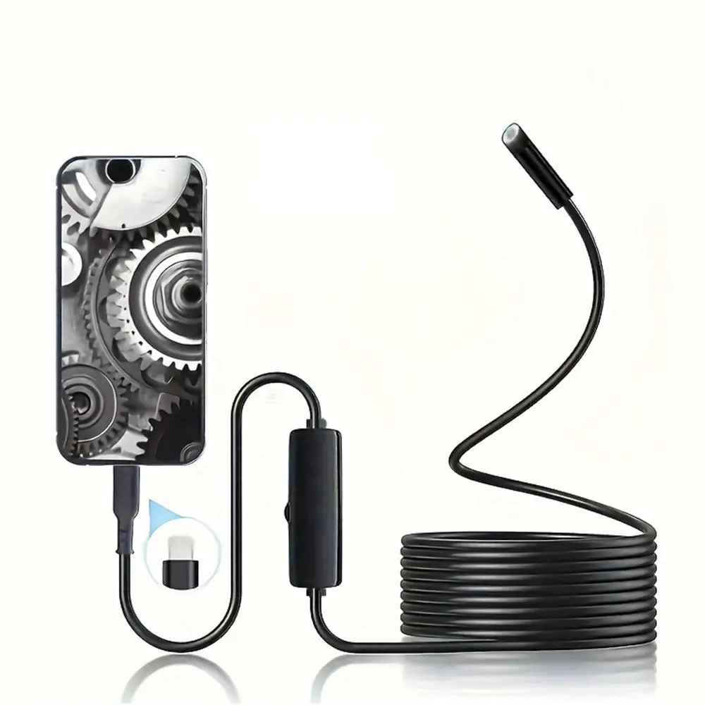 Car Inspection Camera, 3-10cm Focal Length Car Inspection Camera with Flexible Hard Linear Cable, Car Repair Tool