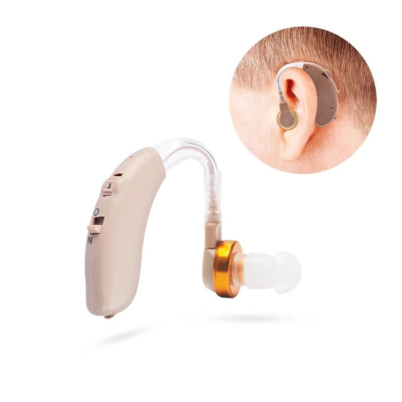 F-138D Ear mounted hearing aid auxiliary listening sound amplifier ...