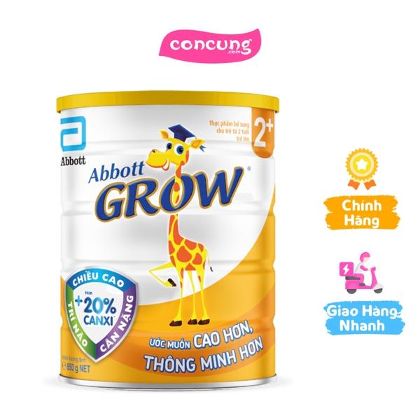  Sữa Abbott Grow 2+ 850g  trên 2 tuổi  