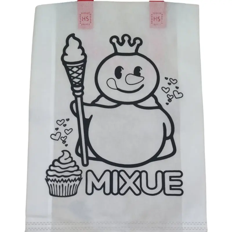 Tas Goodiebag / spundbond mewarnai 30x40cm Wanita Belanja 3