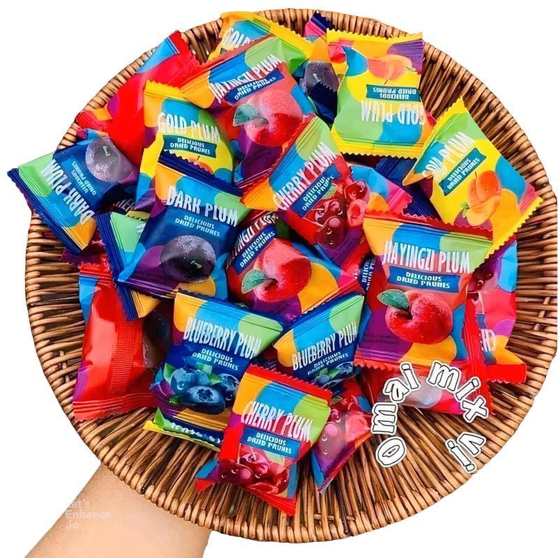  Kẹo Mix Colorful Plum Ô Mai Lan Candy Snack Ăn Vặt Food Chua 