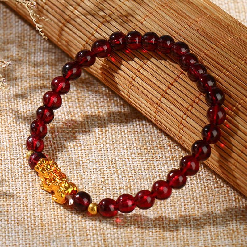 Gelang Manik, Untuk Lelaki dan Wanita, Gelang Tangan, Pesona Bertuah, Gelang Pixiu Bertuah, Menarik Kekayaan, Uniseks 4