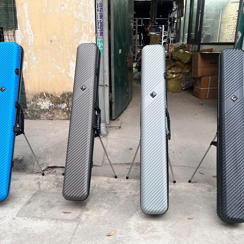 Bao Đựng Cần ABS Cao Cấp Chống Thấm Nước 1m30 - Chân Chống Màu Xanh Dương - Bắt Cá Đi Câu