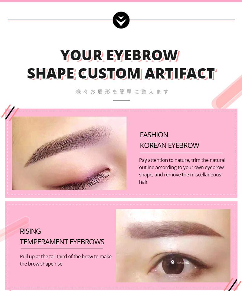 Product Introduction of 【BUY 1 TAKE 2 GIFTS:eyebrow pencil +Eyebrow stickers 】Electric eyebrow trimmer rechargeable painless remover eyebrow razor mini hair remover automatic eyebrow trimmer nose hair trimmer Stainless Steel Stainless Gift Lightweight Color 3