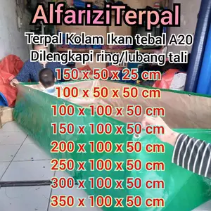 TERPAL KOLAM IKAN A20 200cm x 100cm x 50cm