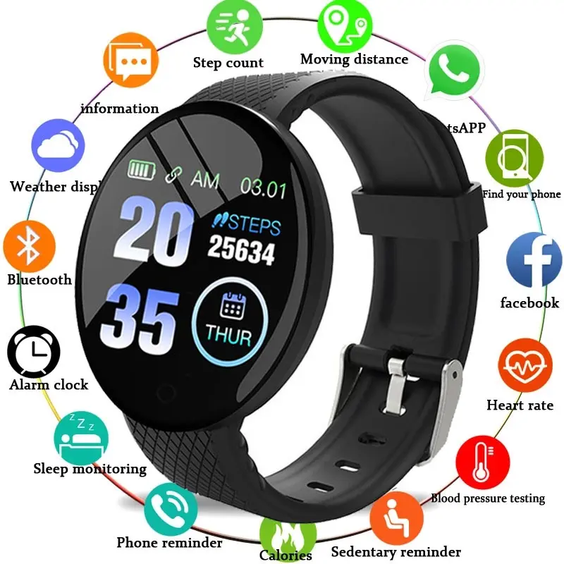 Watch Máy Theo Dõi Thể Dục, Thích Hợp Cho Thể Thao, Tương Thích Với Android Và Ios silicone thoải mái cuộc gọi điện thoại màn hình đồng hồ silicone tròn trình theo dõi calo mới trình theo dõi giấc ngủ silicon đa chiều Smartwatch Đồng Hồ Thông Minh Sim