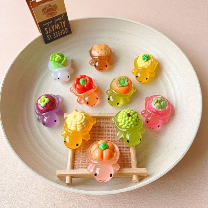 Product Introduction of 【VEGE FRUIT】Luminous Fruit Turtle  Glow In The Dark Turtles Colorful Mini Turtles Kura Kura Mini Random Color 17