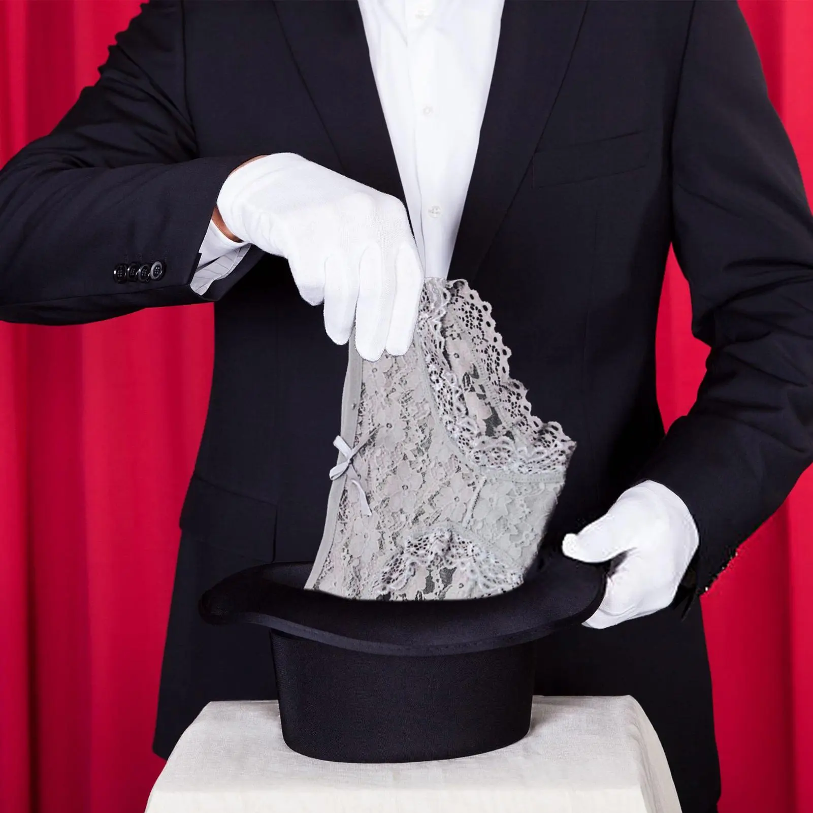 Magic Tricks for Adults   Creative Scarf Underwear Stage Prop Magician Kit   Innovative Comedy Stage Scarves Magician Accessories for Parties Performance