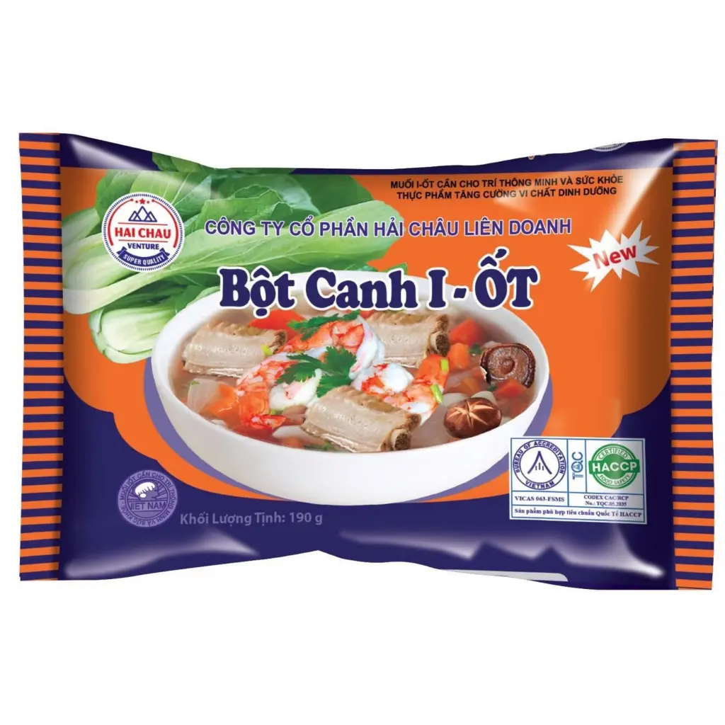 Bột Canh I-ốt Hải Châu Đảm Bảo An Toàn Cho Sức Khỏe