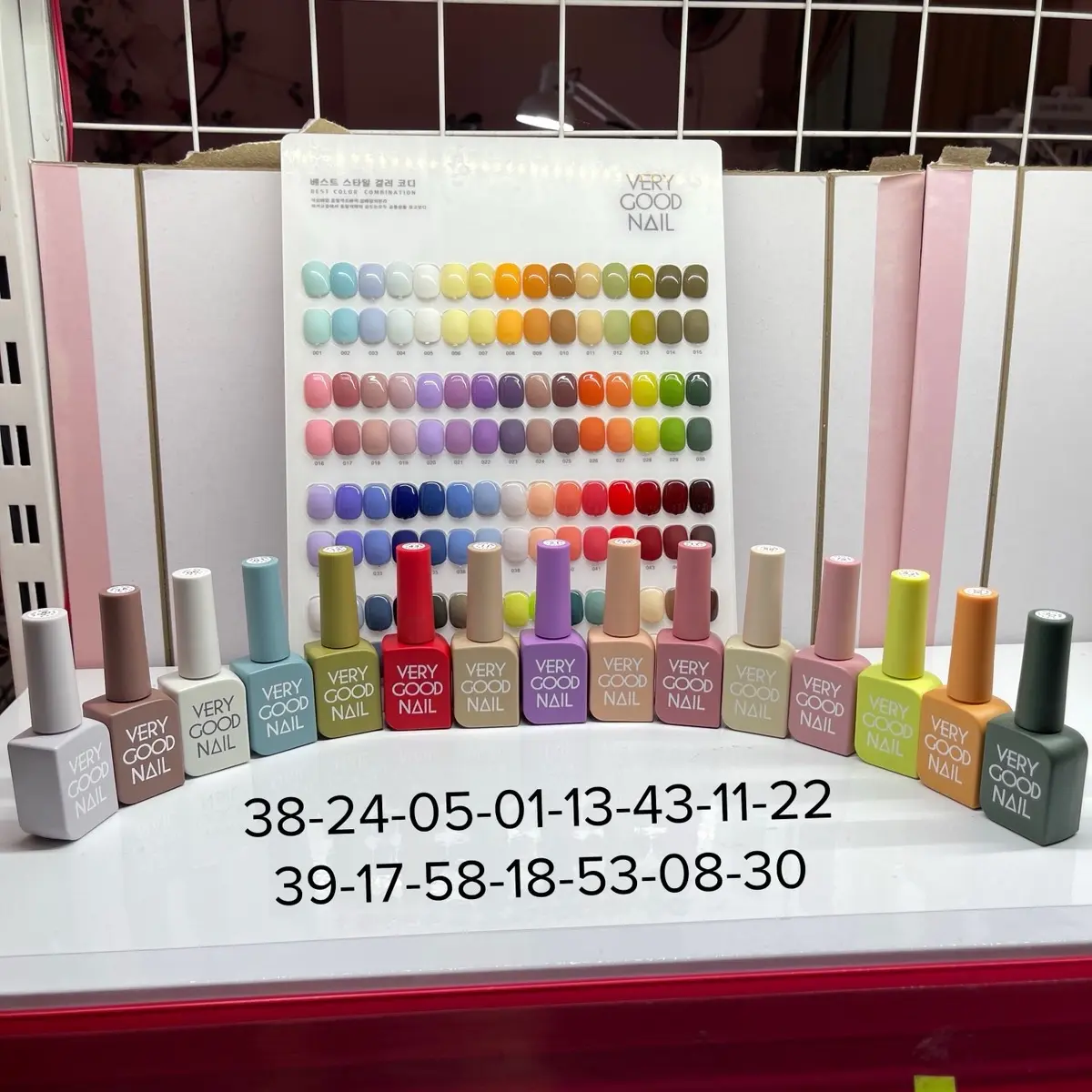 Set Combo 15 Chai Sơn Gel Kèm Bản màu sơn( sơn Verry good bản 60 màu. Sơn Gel Có Mùi)