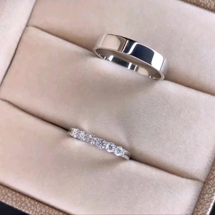 Glossy ring couple Perak aesthetic Classy silver perak925 1
