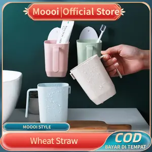 MOOOI Gelas Minum dengan gagang Gelas Saji Wheat Straw