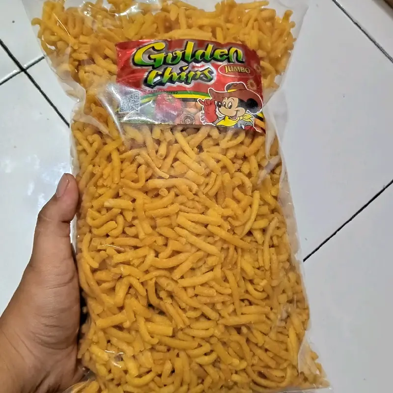 Golden chip snack brand kiloan Berat 950 gram Chips Food 0