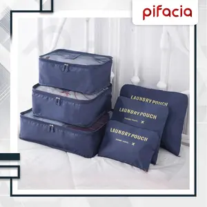 PIFACIA Travel Bag 6 in 1 Storage Set Organizer Penyimpanan Makeup Tas Koper Travel Pouch