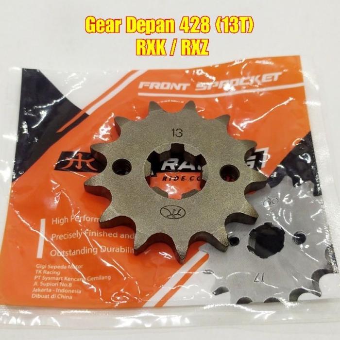 Gambar TK Racing Gear Depan 428 UK 13T RXK RX King FizR Vega R Jupiter Z New MX Vixion NVA NVL 2018 Byson R15 V1 V2 V3 VVA Xabre Vega ZR Vega RR Force Fi Jupiter Z115 Robot Jupiter Z1 dari ABAH MOTOR Kota Surabaya Tokopedia