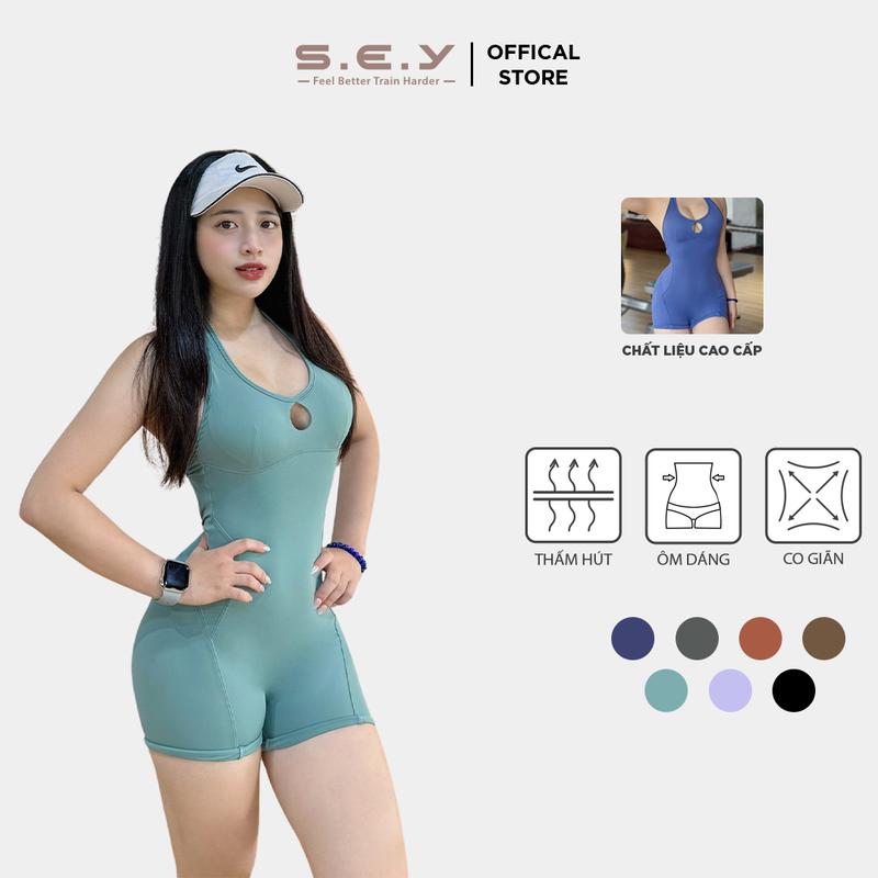 Bộ đồ tập Sport Gym Tập Yoga SEY Collar Suit, chất liệu cao cấp, co giãn 4 chiều
