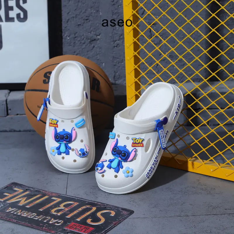 Aseo Sandal Pria Wanita Couple Dewasa Lebaran 2025 Biru Lucu Clog Kodok Karet Baim Anti Slip Korean Style Sandal Cowok Dewasa Terbaru Kekinian H178 Sendal 6