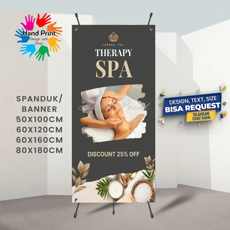 Spanduk Banner MMT Paket Promo Spa Massage Pijat Lulur Perawatan Kecantikan 4