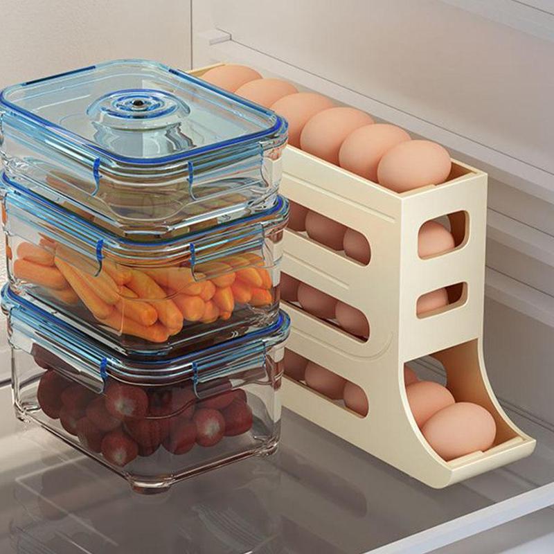 Product Introduction of Refrigerator Egg Storage Box Kitchen Egg Box Storage Large Rollin Dedicated Egg Y5X1 Capacity Y0N5 31