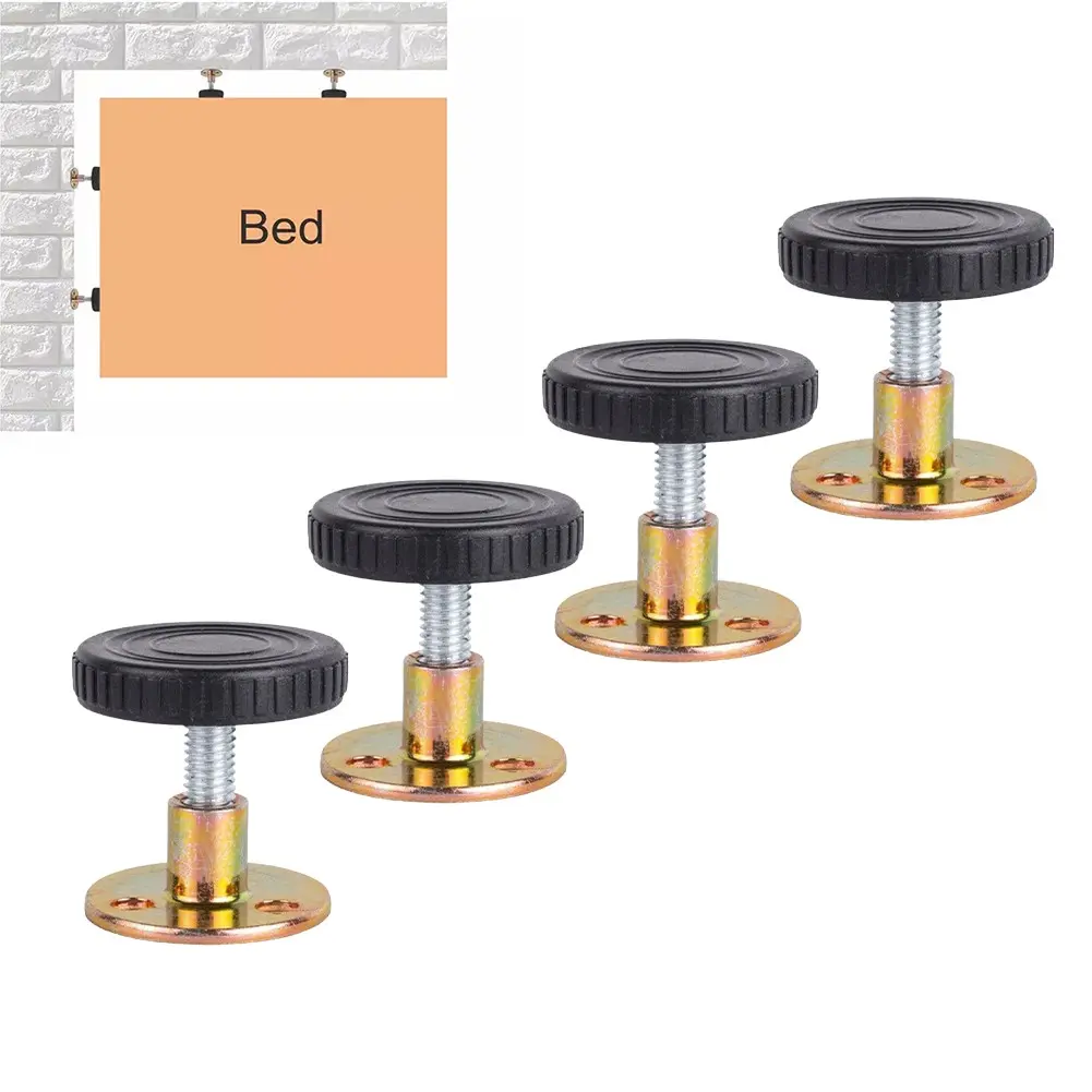 4pcs Adjustable Height Furniture Feet 28-40 mm for Table Cabinet Bed Foot Sofas
