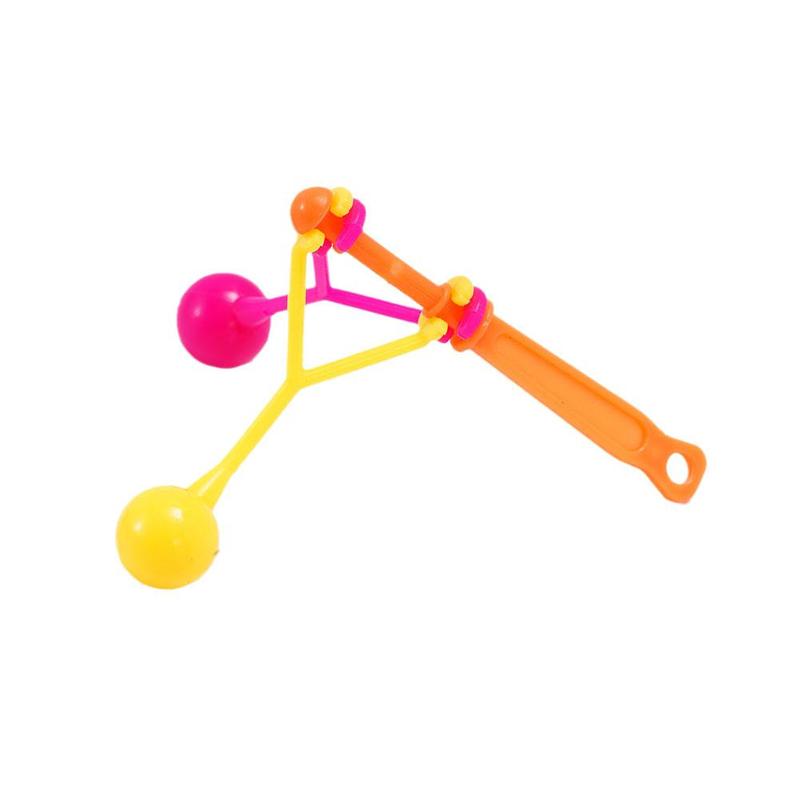 Product Introduction of Traditional Nostalgic Double Touch Ball Hand Rocking Touch Ball Hammer Small Plastic Toy V1F3 23