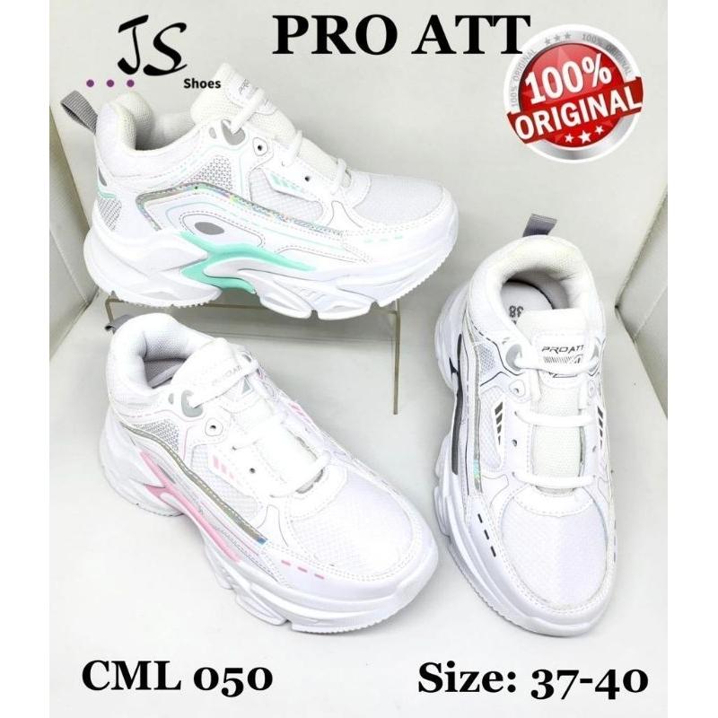 PRO ATT CML 050 Sepatu Olahraga Casual Wanita Sneakers Shoes Cewek Warna Putih 3