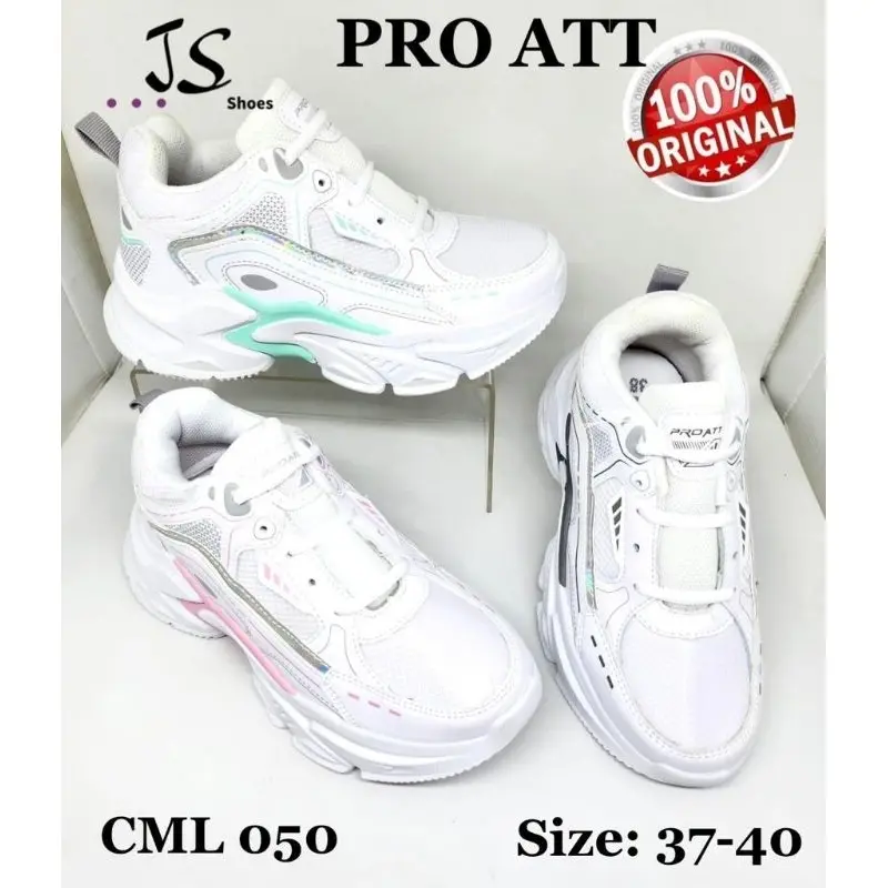 PRO ATT CML 050 Sepatu Olahraga Casual Wanita Sneakers Shoes Cewek Warna Putih 3
