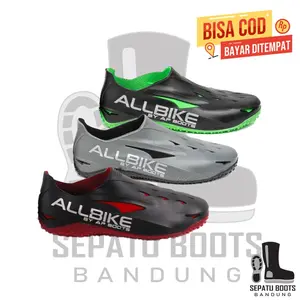Sepatu Biker AP ALLBIKE 2 AP BOOTS Abu Merah Hijau Anti Slip Air Nyaman Lokal Sepeda Motor