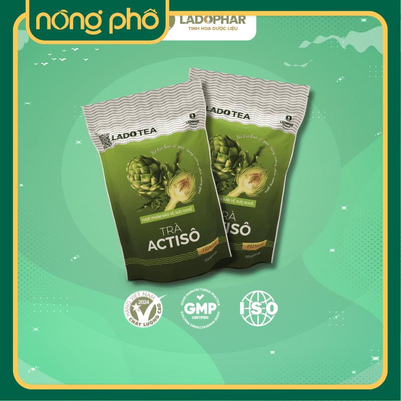 1 gói Trà Atiso túi lọc LADOPHAR tăng cường chức năng gan Lado Tea túi  trà thảo mộc 0