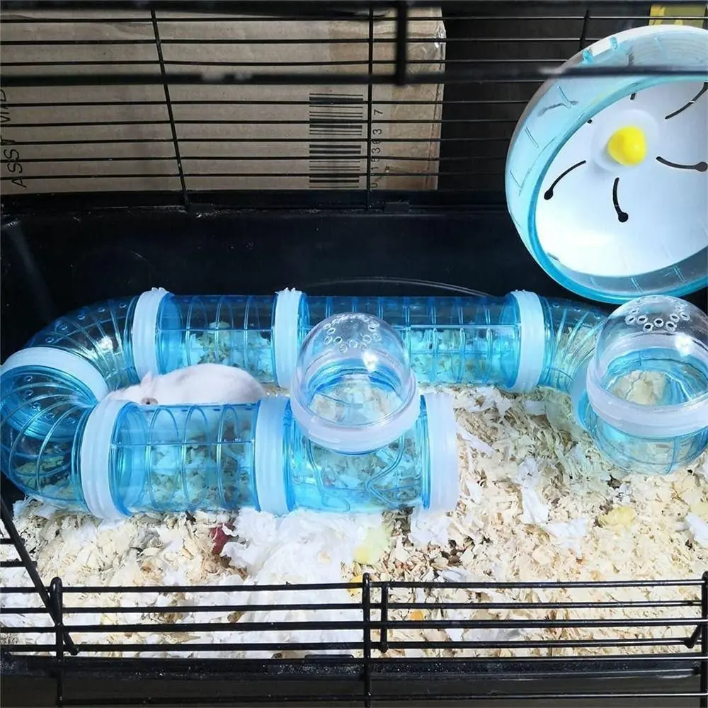 Small Animals Ferret Transparent Playing Sports Creative Training Tube Curved Pipe Connection Tunnel Cage Accessories