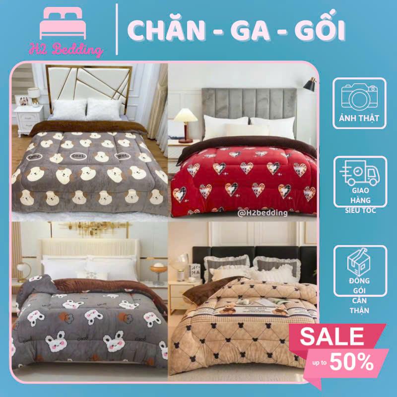 Chăn Nỉ Lông Cừu YUKI Siêu Ấm [Chính Hãng] Mền YUKI Dày Mịn ( nặng 2.8kg-3kg)