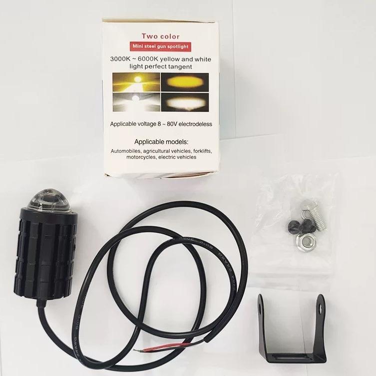 Đèn pha xe máy, xe điện, 8-80v, đèn bi bi mini L7, đèn pha bi xe máy, 2 màu Cos vàng, trắng model pha: Đèn pha L7-HT Led đèn   cầu đèn  đèn trợ sáng 1