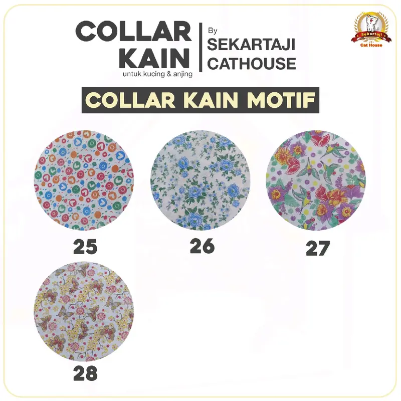 Paket 10pcs collar kain size L 5