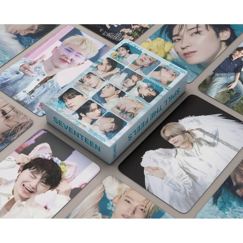 55pcs SEVENTEEN Shohikigen LOMO Cards SPILL THE FEELS LOVE MONEY