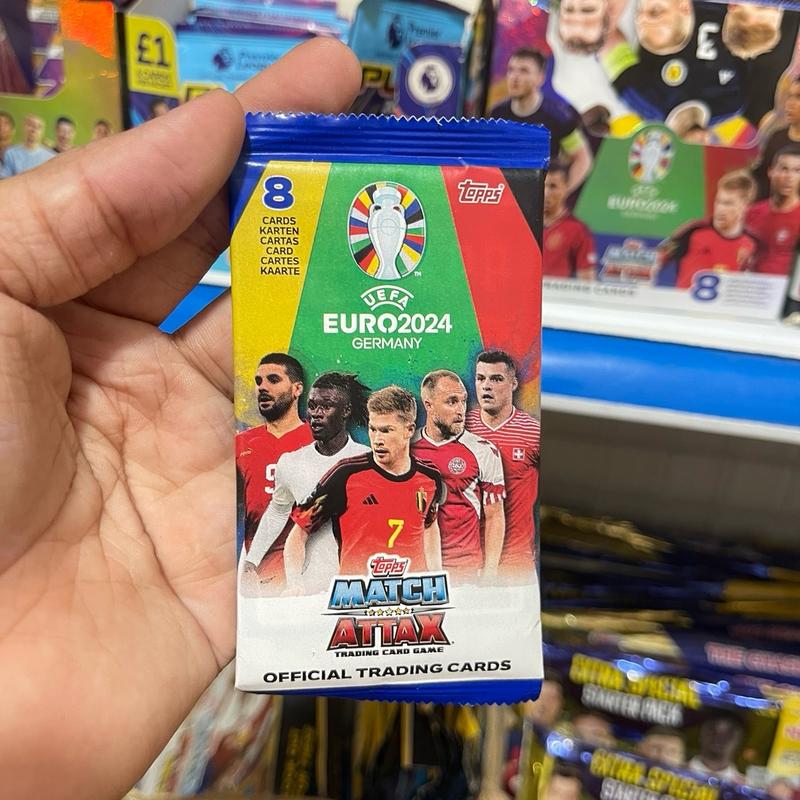 [ Pack Lẻ 3 Insert ] Match Attax UFEA Euro 2024 ( Pack 8 thẻ ) ( 3 insert )