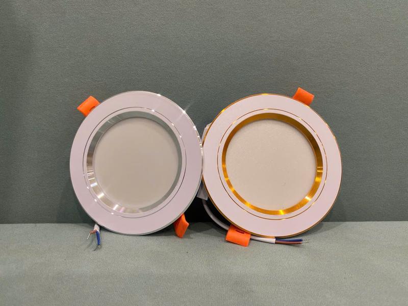 Combo 10 bóng đèn led dowlight âm trần công suất 9W, ánh sáng 3 màu , lỗ khoét phi 90mm