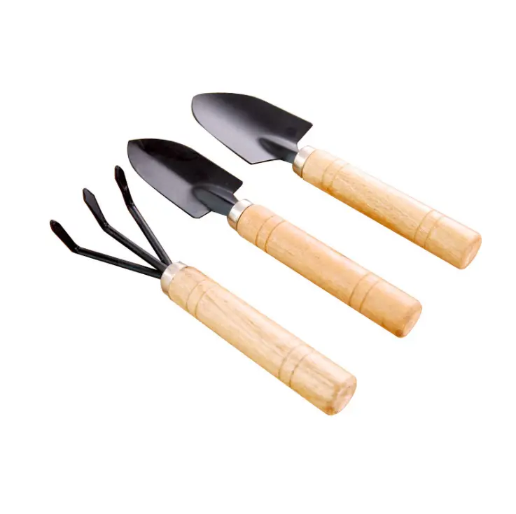 Set Sekop Garpu Cangkul Mini 3 in 1 / Alat Berkebun / Garden Tools Pelaratan Taman 4