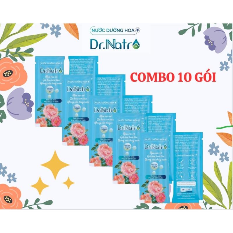 Combo 10 gói dưỡng hoa tươi lâu 10-15 ngày giữ hoa tươi phù hợp gia đình tiệm hoa
