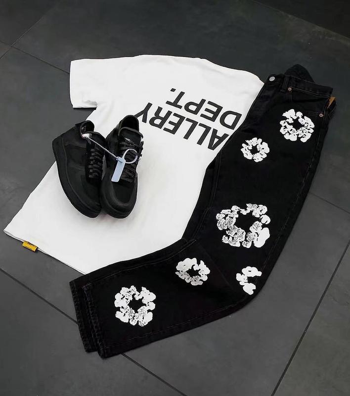 [QUẦN DENIM TEArsss] - QUẦN JEAN HỌA TIẾT PHUN SƠN HOA NAM THỜI TRANG UNISEX 8