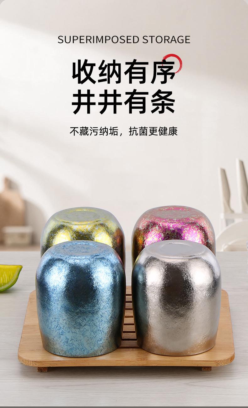 Product Introduction of Pure Titanium Water Cup Beer Coffee Milk Tea Cup Titanium Alloy Men and Women Couple Outdoor Thermal Cup Double Layer Camping 7