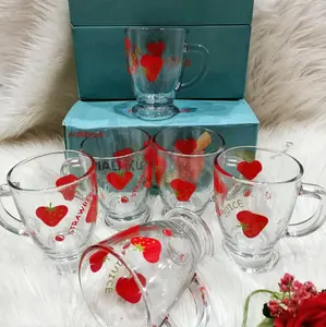 gelas Pialaku stroberry isi 6 pcs