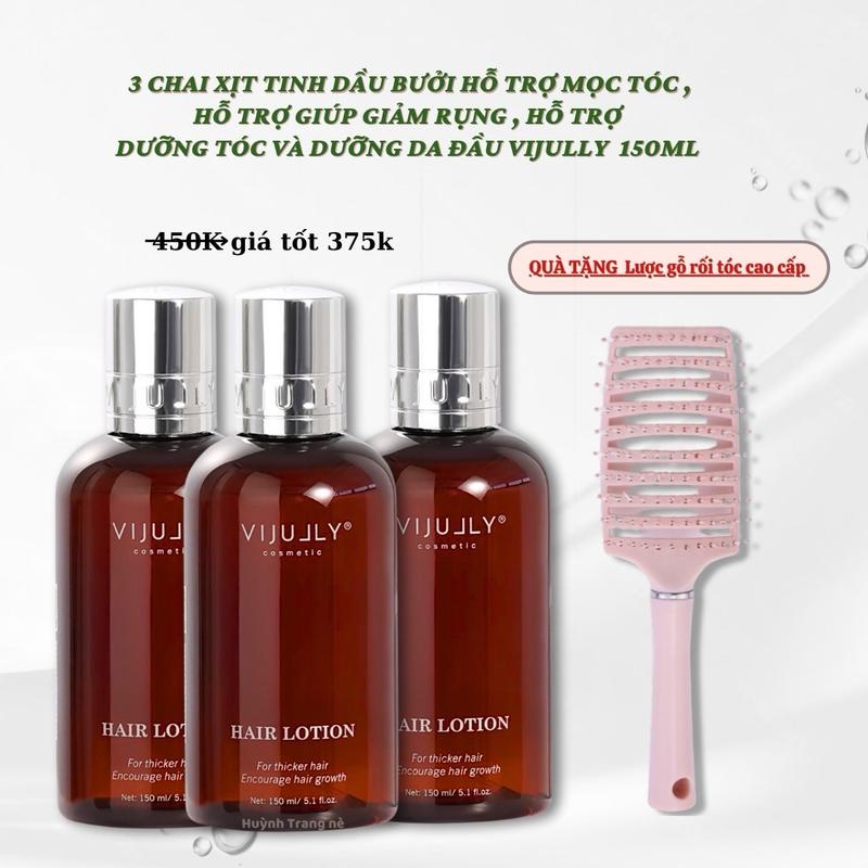   KÈM QUÀ  COMBO GIÁ SỈ TỐT 3-5 Chai xịt bưởi Vi Jully hỗ trợ mọc tóc nhanh dài 150ML  Dưỡng Tóc Chăm Sóc Tóc chắc khoẻ 