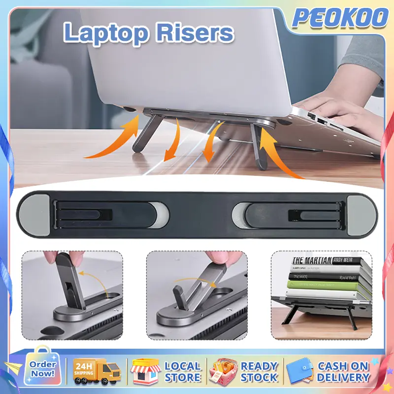 Laptop Riser Rugged Type Laptop Risers Portable Foldable Laptop Stand Holder Tablets Support ...