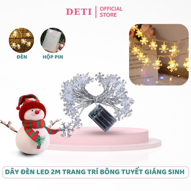 Dây đèn led trang trí ngoài trời đèn nháy trang trí tết trang trí cây thông noel giáng sinh DETI SHOP