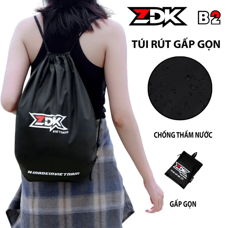 Túi rút thể thao, túi du lịch chống nước ZDK B2 có 2 ngăn, bơi lội, thể thao, bóng đá 1