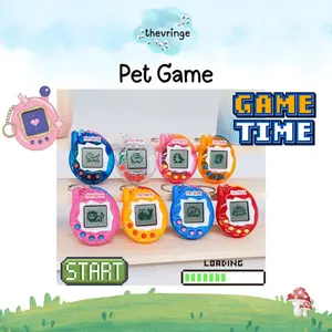 Thevringe Pet Game Virtual Game Peliharaan Digital Anak Retro Tamagotchi Mini Lucu Merawat Hewan Virtual Desain Mini Ringan Tampilan Pixel Edukatif - Gameboy