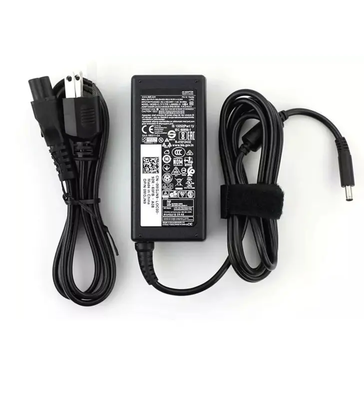 Bộ sạc zin đầu nhỏ cho laptop dell Inspiron 11 13 14 15 17 3000 5000 7000 Vostro Serie 65w mới 100% 0