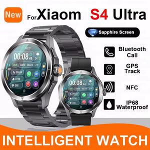 2025 New S4 Ultra Outdoor Compass For XIAOM  1.53-inch AMOLED Men Smart Watch NFC Heart Rate Multi-Sports Mode Waterproof Bluetooth Call Smartwatchs