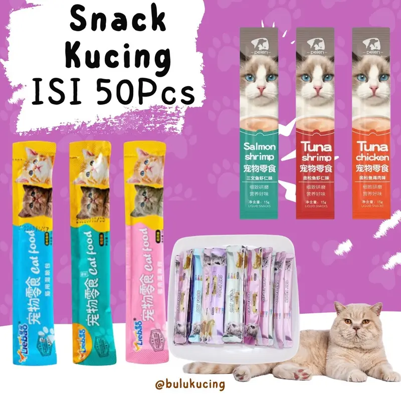 Paket Snack kucing isi 50 pcs 2